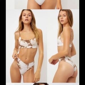 Frankies bikini Gio top and bottom brownie tie dye